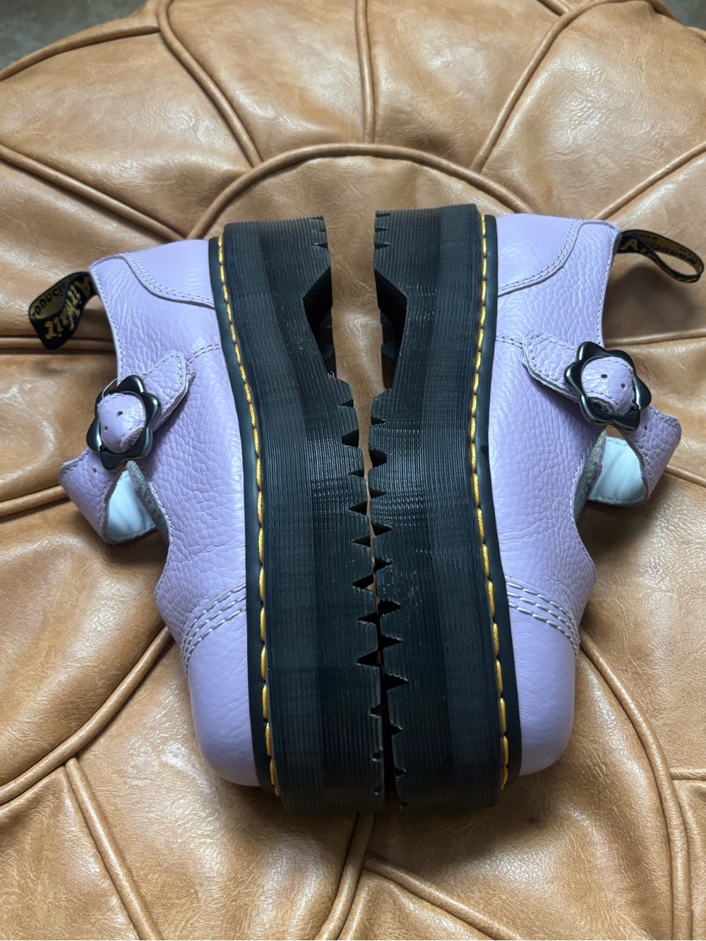 Dr. Martens Addina Quad Flower Mary Janes Lavender - Picture 9 of 11